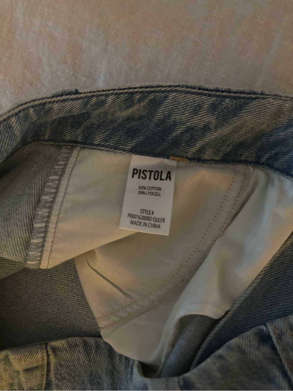 Pistola high rise wide leg barrel denim trousers - Picture 5 of 9